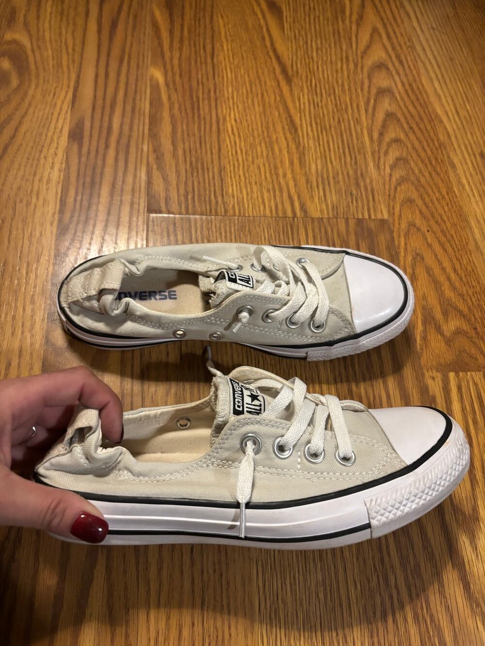 NWOT Light Gray Converse Low Top Sneakers